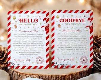 Editable Elf Letter, Elf Arrival Letter, First Time Elf Arrival Letter, Elf Goodbye Letter, Elf Hello Christmas Letter, Elf Letter Template