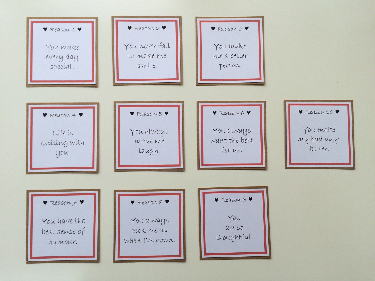 10 razones por las que te amo caja regalo de novio regalo de | Etsy