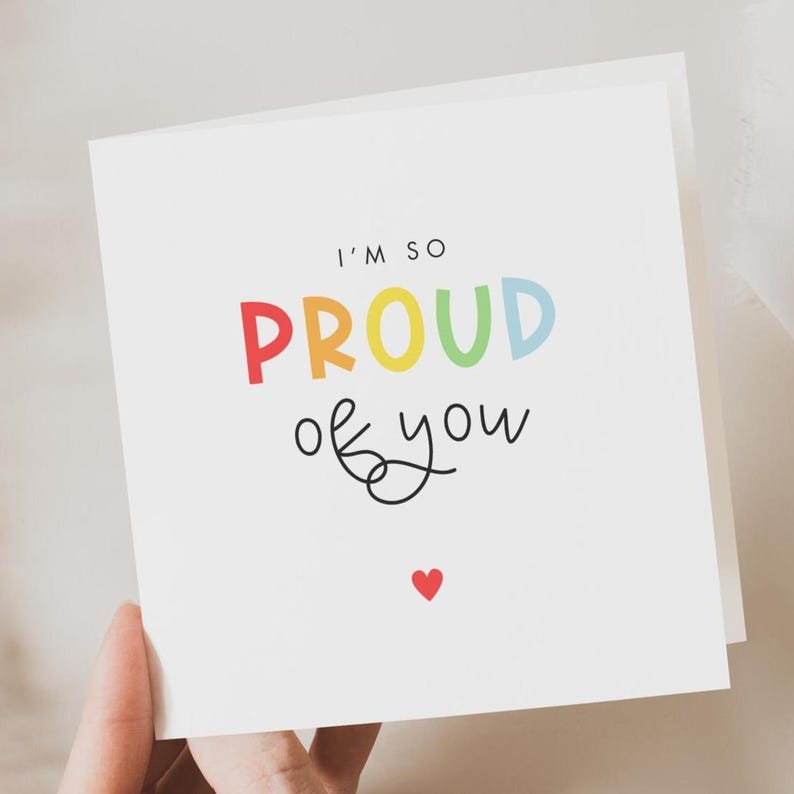 Proud Card So Proud of You Card, Congratulations Card for Friend, Graduation Card ...