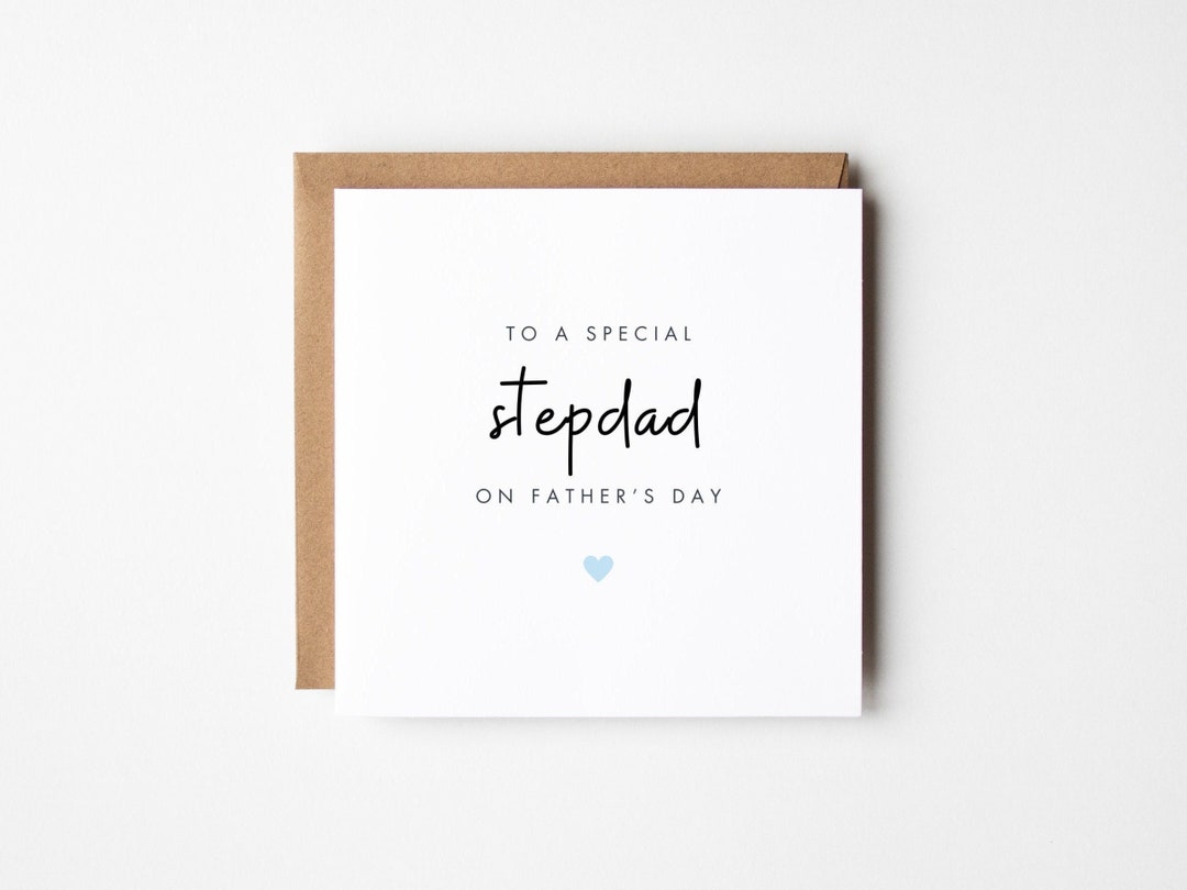 Step Dad Father's Day Card, Special Stepdad Card, Stepdad Father's Day ...