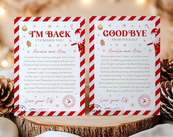 Im Back Elf Letter, Editable Elf Letter, Elf Goodbye Letter, Elf Hello Christmas Letter, Elf Return Letter Template, Digital Elf Letter