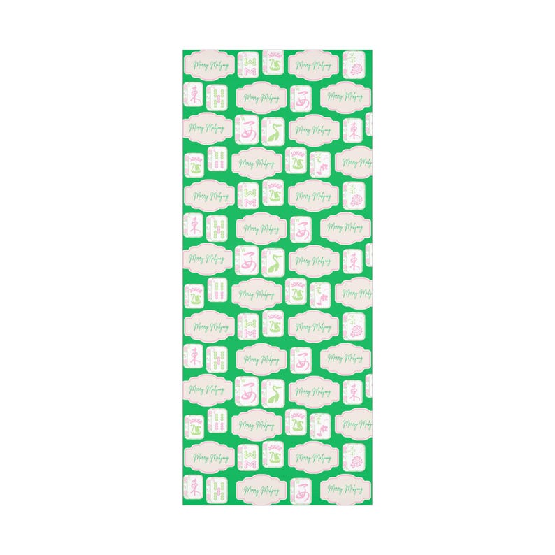 Mahjong Gift Wrap- Merry Mahjong Design Wrapping Paper-Holiday Tiles Mahj 画像 14