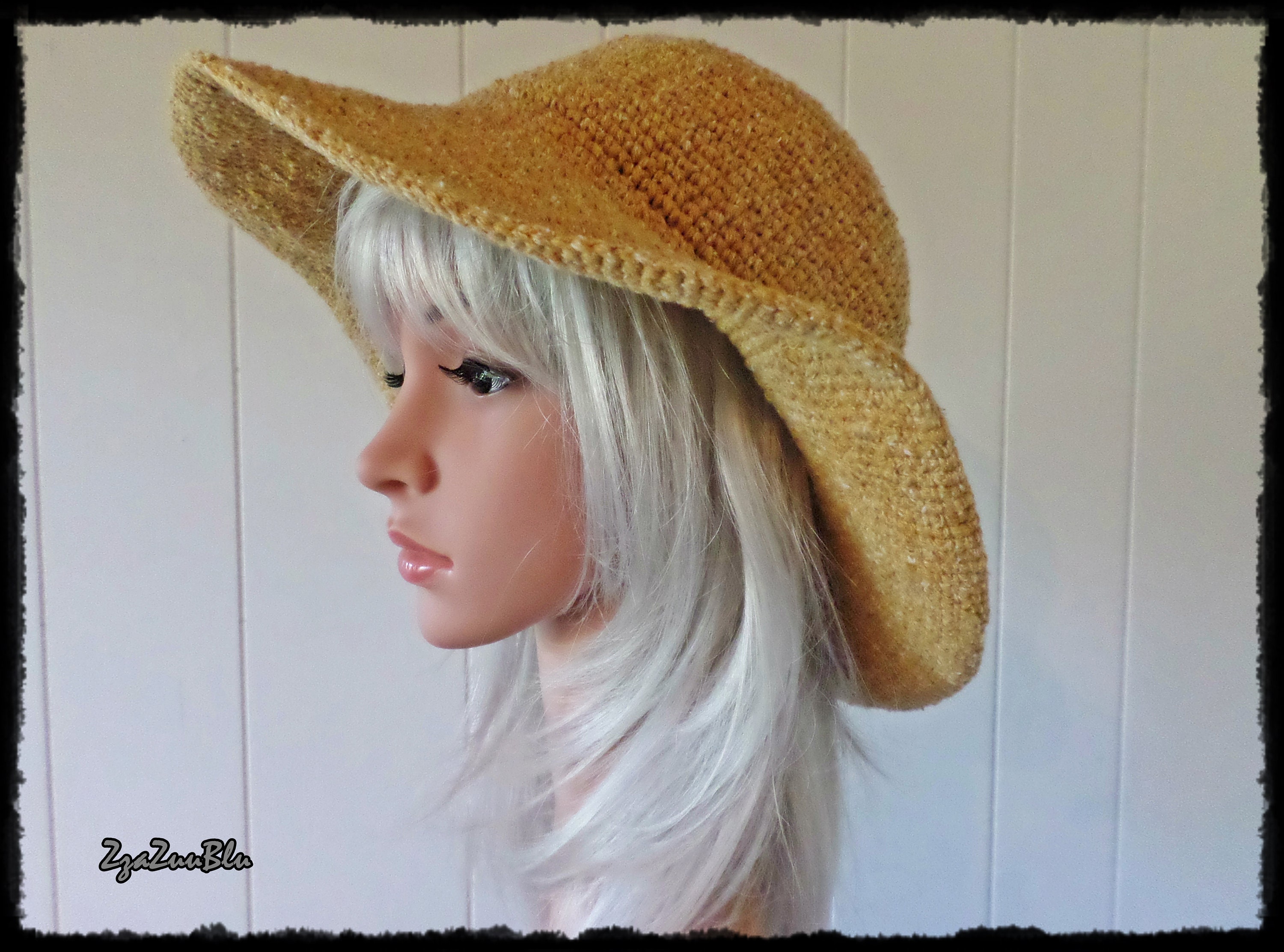 crushable crochet hat