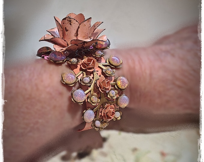 Have You Ever Just Wanted to STAND OUT???  You Can!  Assemblage Brass Cuff Bracelet – Shabby Bohemian Wearable Art