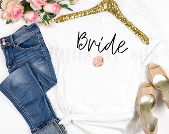 Bride Shirt, Shirt for Bride, BC3001 Women Adult, Bridal Party, Shirt for Her, Engagement Shirt, Bachelorette Party