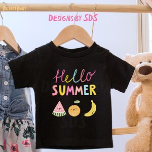 Hello Summer Baby T-Shirt: Fruit Graphic Tee