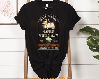 Witch's Brew Halloween Shirt: Spooky Cauldron T-Shirt