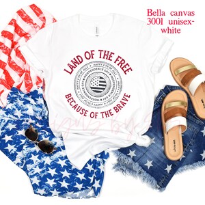 Memorial Day Shirt, Land of the Free Because of the Brave, America shirt, Unisex t-shirt, Independence Day, 4th of July shirt, Freedom Shirt