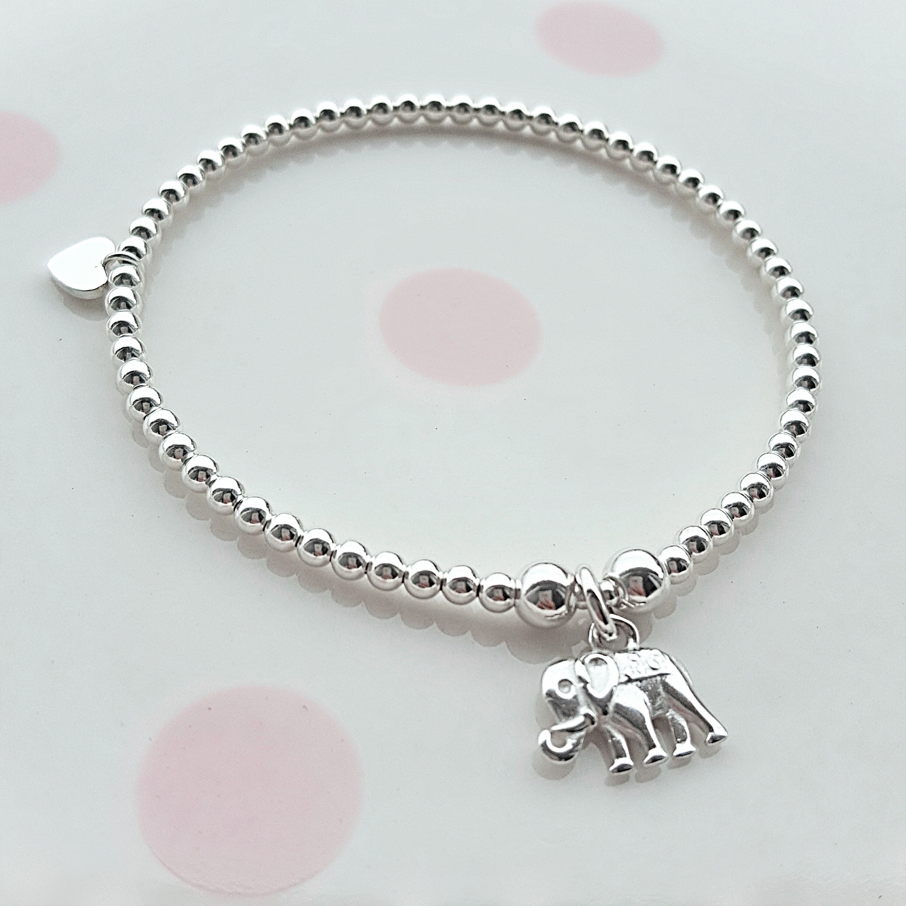 Elephant Bracelet Sterling Silver Elephant Bracelet Silver Etsy UK