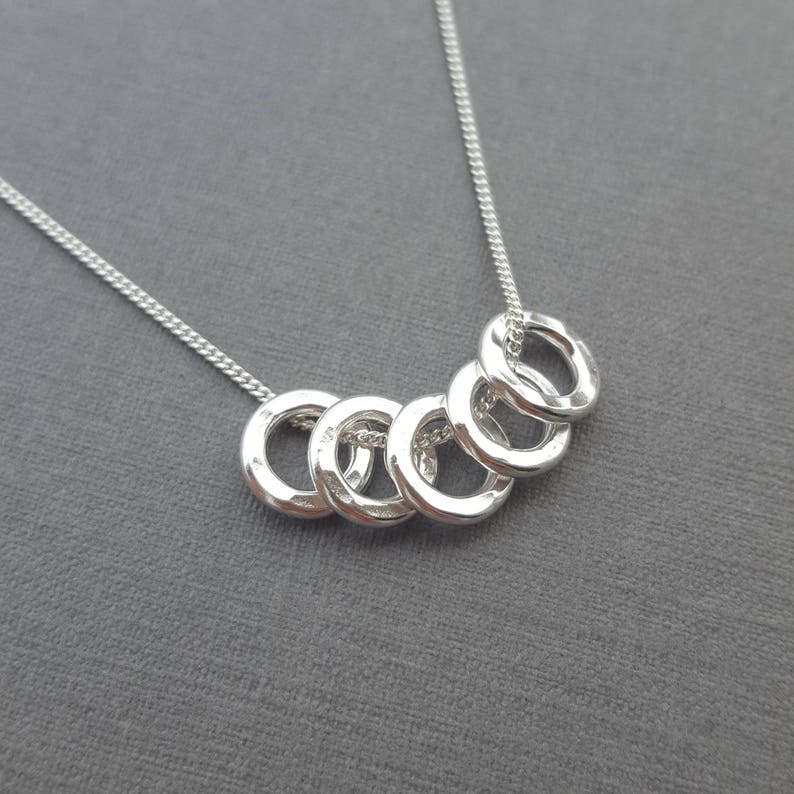 50th Birthday Silver Necklace/50th Gift for Her/50th Birthday - Etsy UK