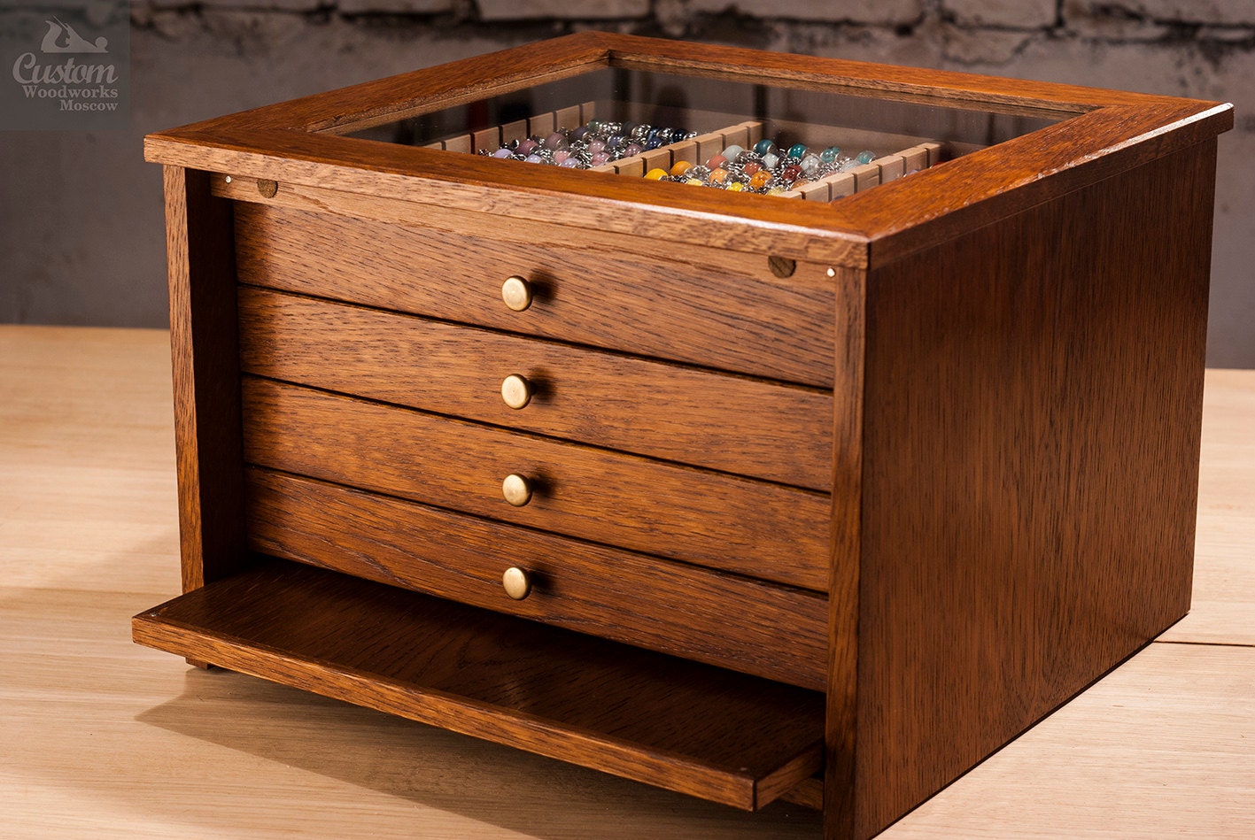 Bead Oak edition beads collector case handcrafted Etsy