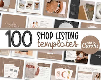 Etsy Listing Mockup Templates, Canva Listing Designs, Online Store Marketing, Etsy Mockups, E-commerce Image Templates