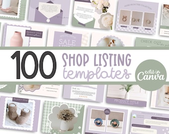 Etsy Listing Mockup Templates, Canva Listing Designs, Online Store Marketing, Etsy Mockups, E-commerce Image Templates