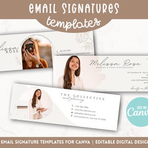 E-Mail-Signatur Vorlage Canva, Neutral Branding, E-Mail-Design für kleine Unternehmen, E-Mail-Vorlage Canva, moderne E-Mail-Signatur, Gmail Design