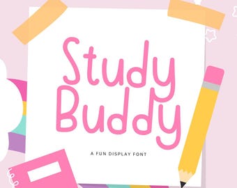 Handwritten Font, Cricut Font, Goodnotes Font, Planner Font, Cute Font, Teacher Fonts, Canva Fonts, Quirky, Spring Font,Procreate Font
