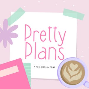 Planner Fonts, Lettering Font, Cute Fonts, Handwritten fonts, Procreate font, Canva Font, Instagram fonts, Goodnotes, Cricut fonts