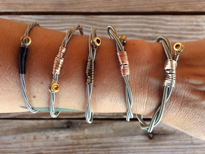 Electric Bass String Bracelets Etsy