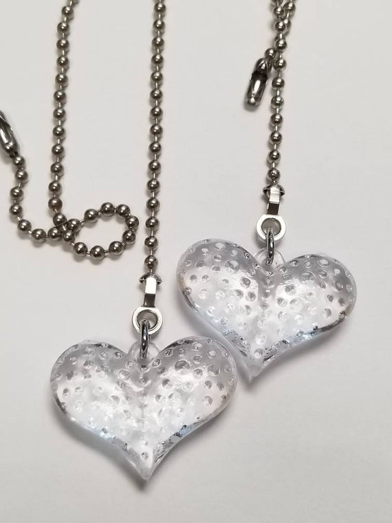 Set Of Bubbly Hearts Ceiling Fan And Light Ornaments Nickel Etsy