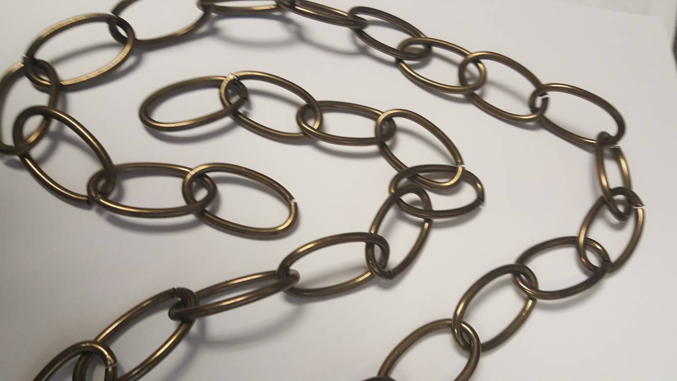 Decorative Light Fixture Lamp Chain Antique Brass Accessory or Etsy