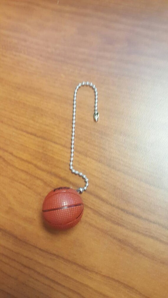 Ceiling Fan Pull Chain Sports Basketball Tassel Beaded Pull Chain Extension Nickel