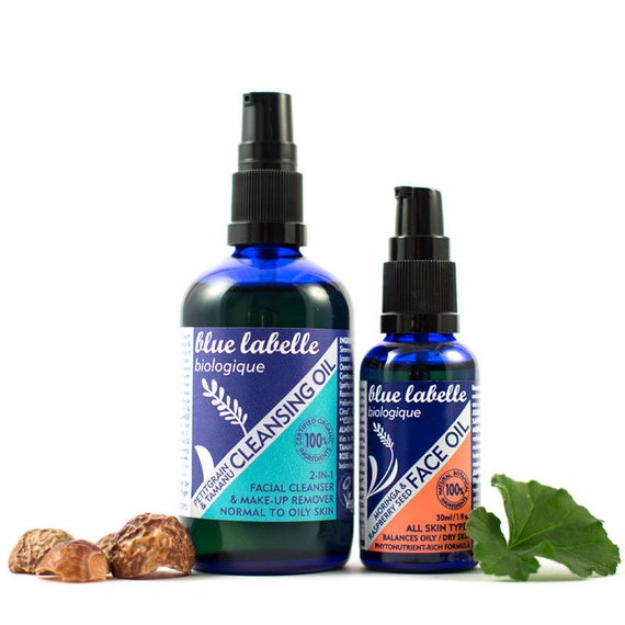 Cleanse & Nourish Kit 100 Organic Skincare. Cleansing Oil Etsy