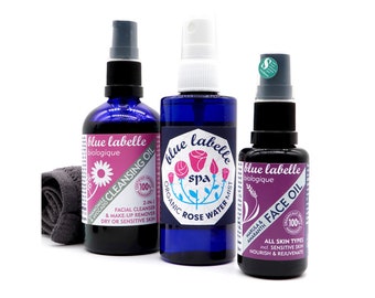 Organic Skincare Kit: Replenish Dry, Sensitive Skin - Rose Water Mist