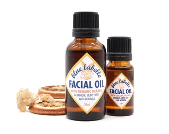Glow Facial Oil: Organic Moringa, Hemp Seed, and Orange