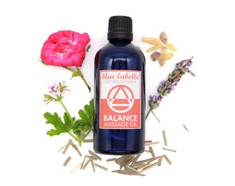 Balance Massage Oil: Rose, Geranium, Lavender, Lemongrass
