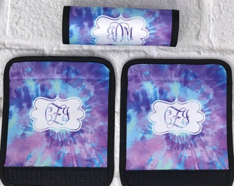 Tie Dye Design Luggage Finder - 24 Design Options - Neoprene Handle Wrap - Hippie Bohemian
