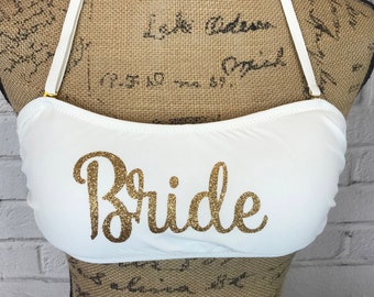 strapless bride swimsuit