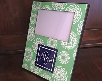 Personalized Picture Frame - Custom Pattern, Color, Monogram & More - Custom Design Wedding Gift, Birthday Gift, Photo Frame