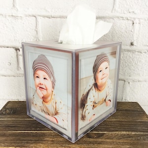 Acrylic tissue box holder discount