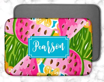Preppy Collection Personalized Dish Drying Mat Pad -  Microfiber Custom Design Kitchen Dish Mat Gift - Housewarming Wedding Gift