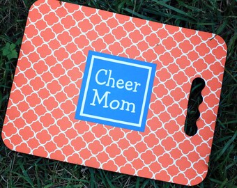 Cheer Mom Personalized Stadium Seat Cushion - Custom Pattern, Color, Name & More - Design Your Own Personalized Gift - Knee Pad