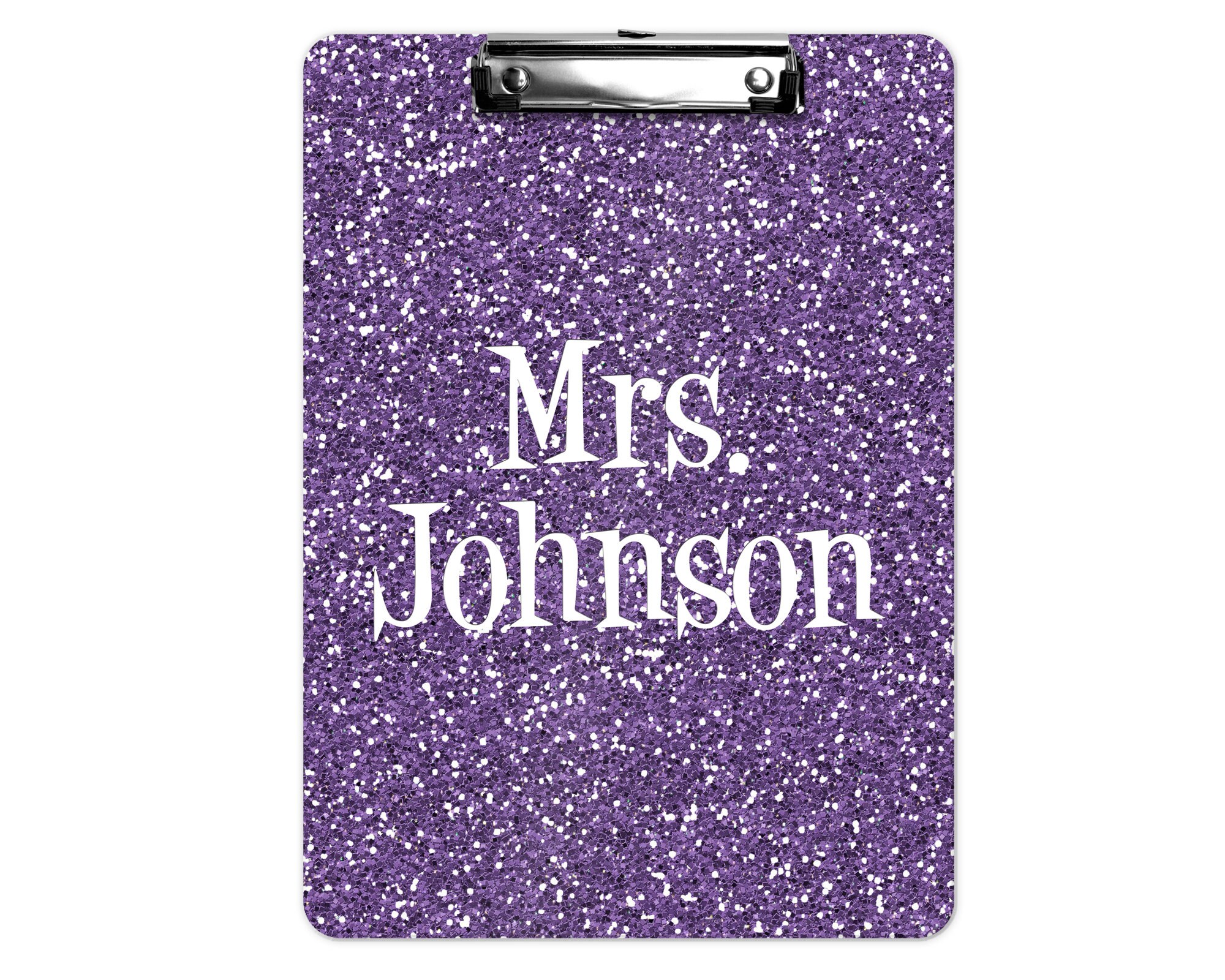 Glitter Design Personalized Clipboard with Dry Erase Surface Etsy