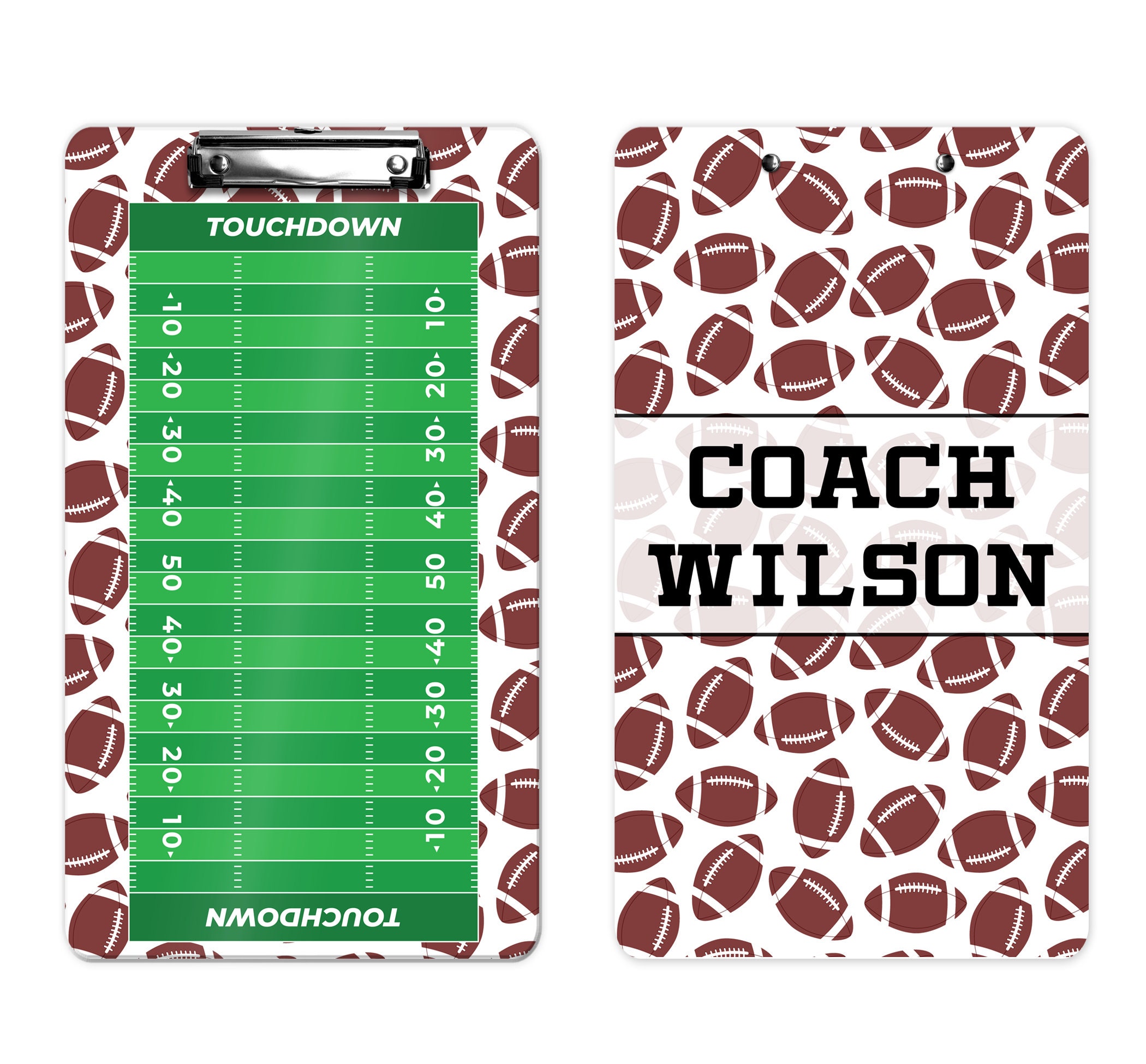 Football Field White Board Sticker - TenStickers