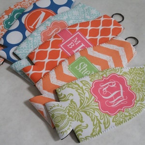Monogram Bottle Cooler - Custom Pattern, Color, & More - Personalized Hugger Neoprene Beverage Holder
