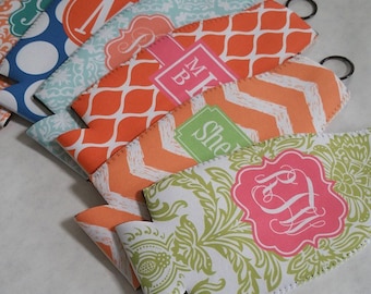 Monogram Bottle Cooler - Custom Pattern, Color, & More - Personalized Hugger Neoprene Beverage Holder