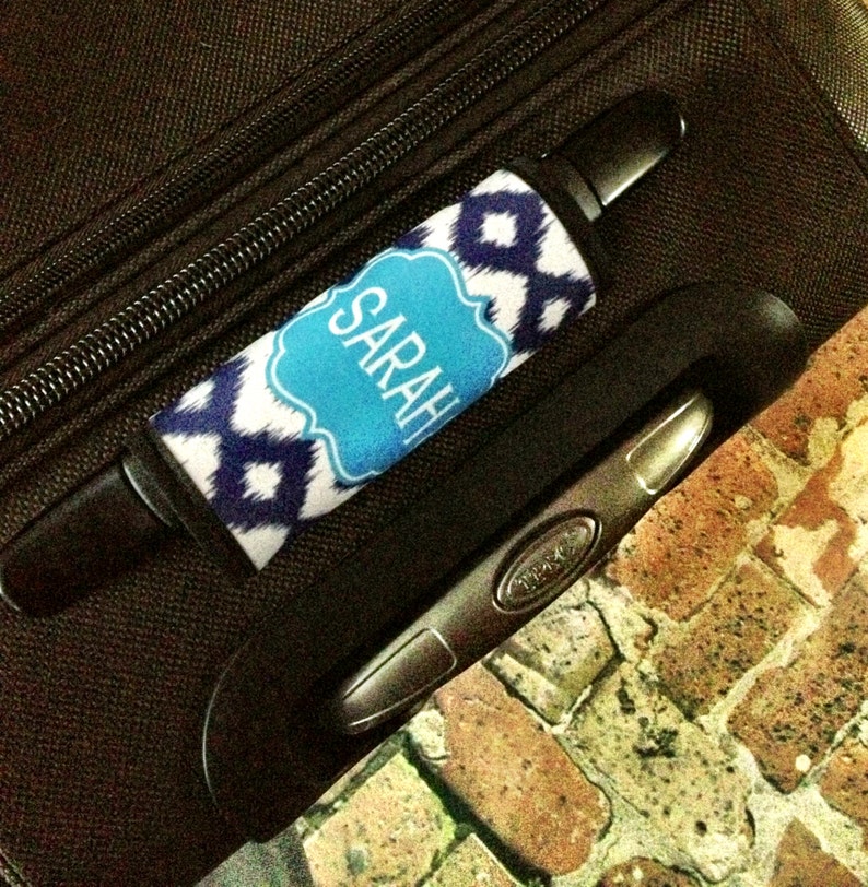 Personalized Luggage Finder Personalized Bag Tag Handle Wrap Etsy