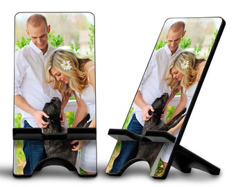 Photo Gift - Smart Phone Stand for Desktop or Nightstand - Device Holder 2 Piece Travel Charging Station - Available in 2 Sizes