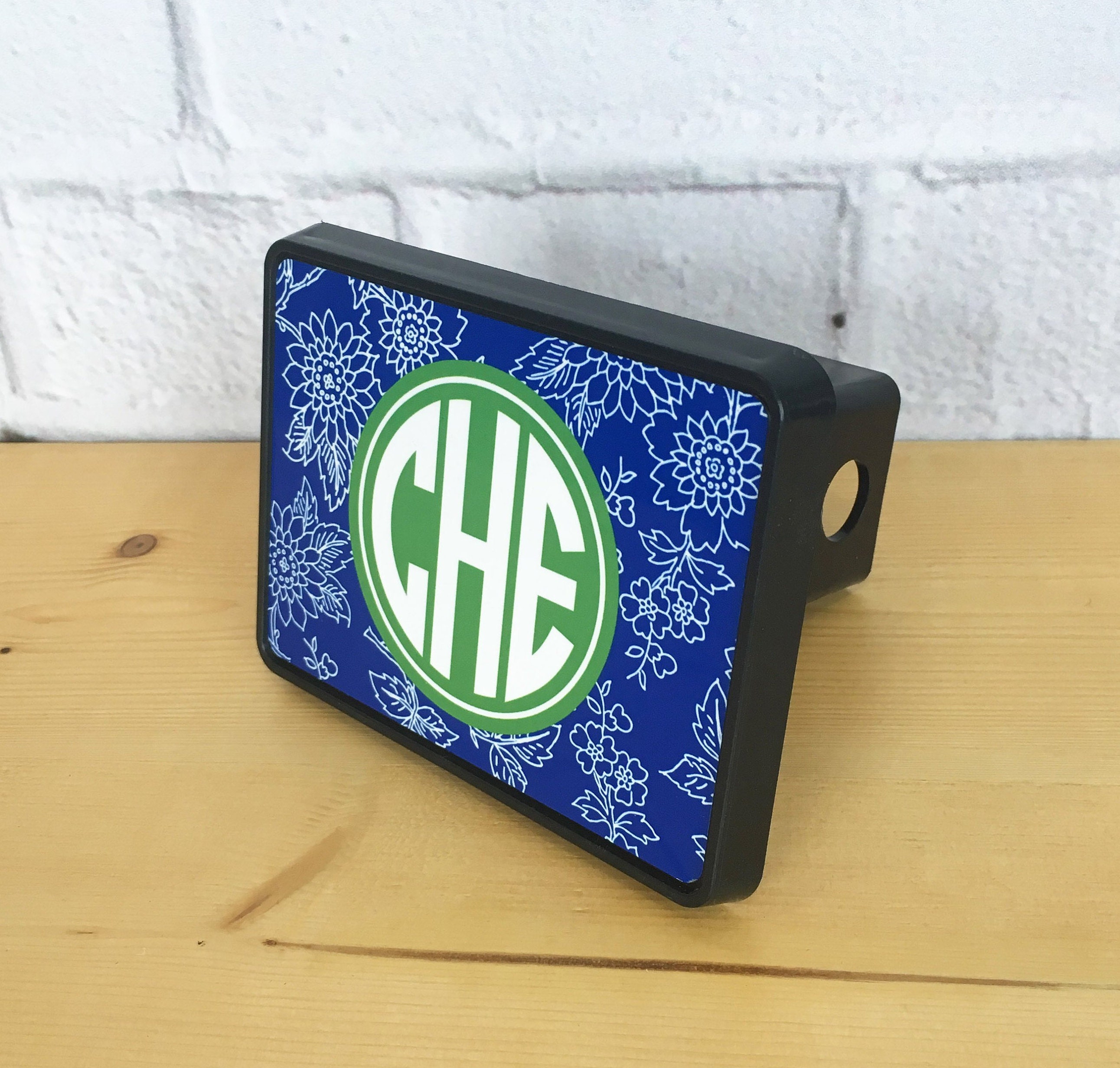 Monogram Trailer Hitch Cover Custom Design and Color Etsy