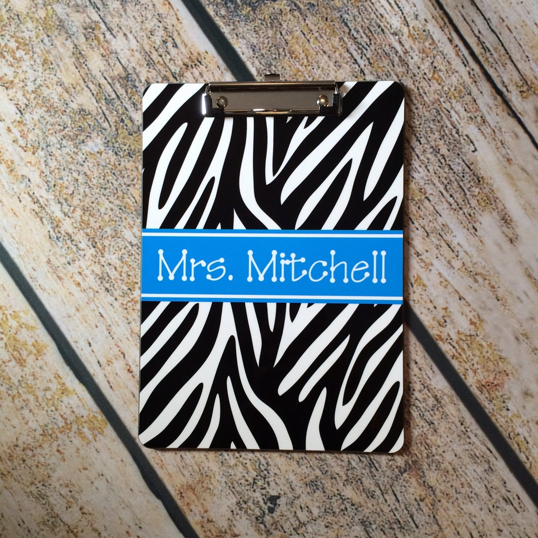 Custom Personalized Dry Erase Clip Board 2 Sided Personalization