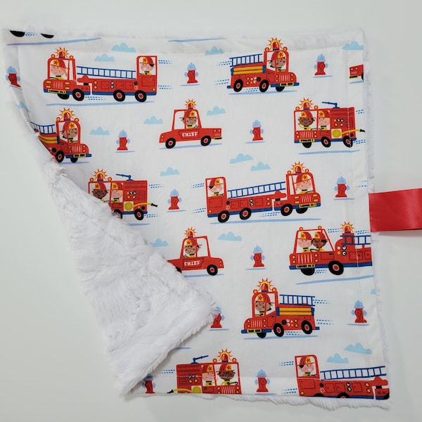 Fire Truck Blanket Etsy