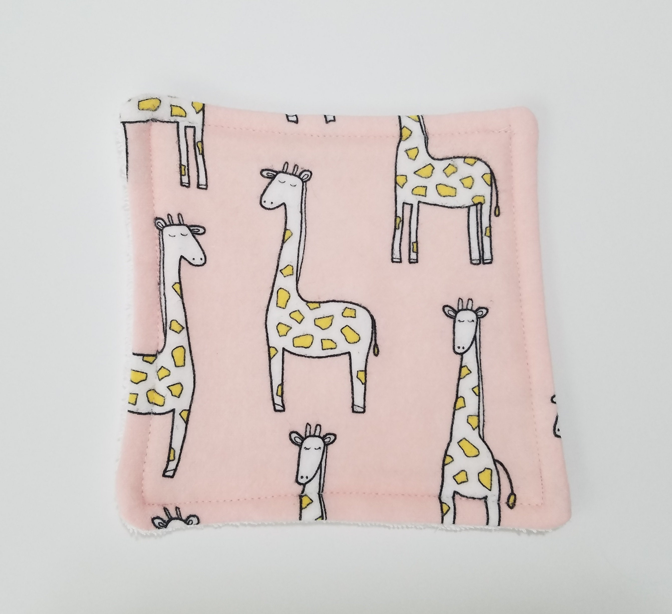 Giraffe Print Handmade Washcloths for Baby set of 3 READY Etsy New