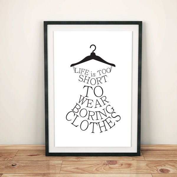 Life is Too Short Dress Quote - SVG download