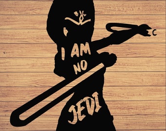 Ahsoka Silhouette with Inspiring Quote - Downloadable SVG Decal