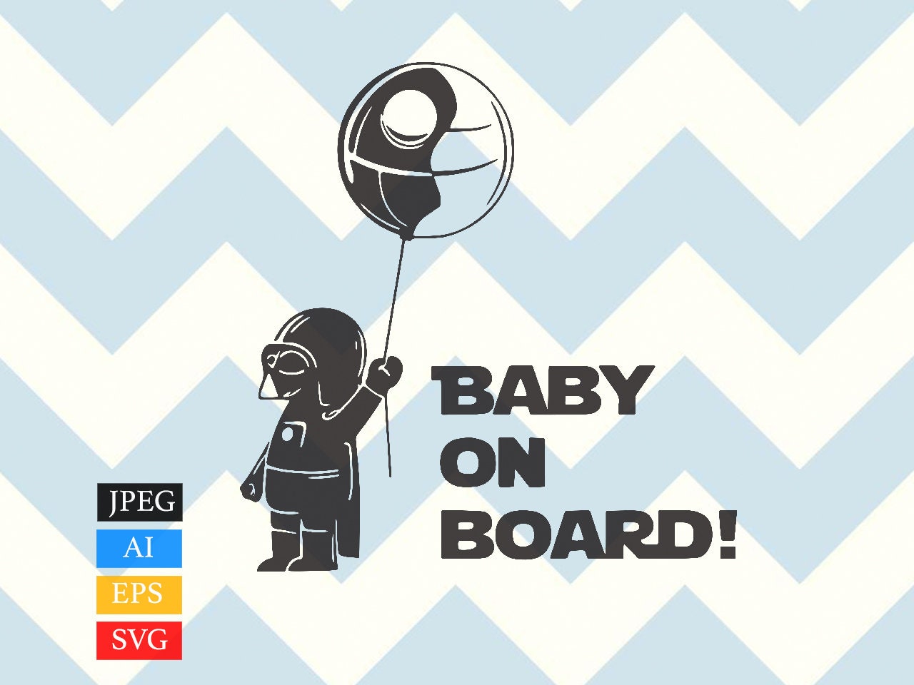 Download Star Wars Baby On Board Svg Darth Vader Etsy