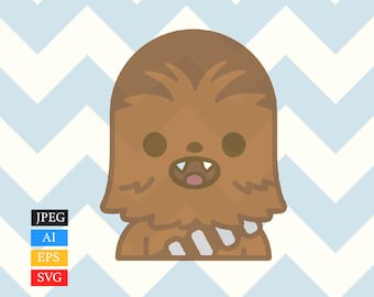Star Wars Chewie SVG - Chewbacca Chibi