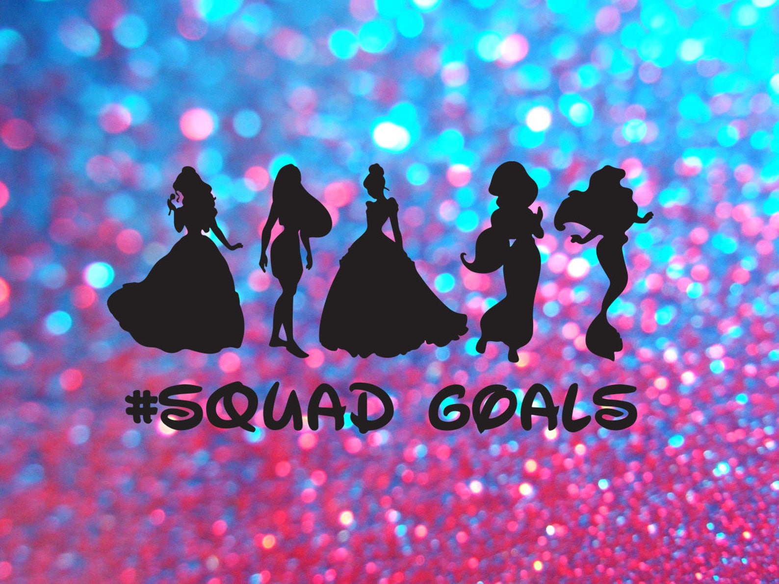 Disney Princess Squad Goals SVG Disney Svg Squad Goals Svg | Etsy