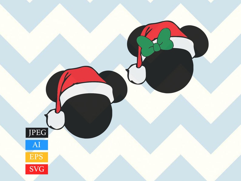 Download Mickey Mouse Christmas SVG Mickey Head Ears | Etsy